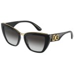 Lunettes de soleil - dolce & gabbana - devotion dg 6144 - noir / grey shaded - rsine - anti - uv