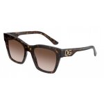 Lunettes de soleil - dolce & gabbana - dg4384 - marron havane - 53 mm - femme