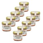 Le domaine des tuilires - lot 10x terrine de canard  larmagnac - bocal 90g