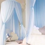 Dme moustiquaire pour enfants tente de lit  baldaquin moustiquaire linge de lit avec dentelle ronde ...