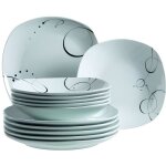 Service de table - domestic - 921387 - 12 pièces - porcelaine - compatible lave - vaisselle Service de table - domestic - 921387 - 12 pièces - porcelaine - compatible lave - vaisselle