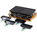 Domo do9246g - appareil  raclette - grill bamboo - 1200w - 3 niveaux - 8 personnes - rsistance acier ...