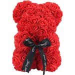 Domybest ours rose eternelle 23cm ours rose artificielle avec ruban ours saint valentin ourson en rose ...