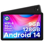 Tablette tactile - doogee - t10w - 10. 1 - android 14 - 9go + 128go - 8000mah - 4g dual sim