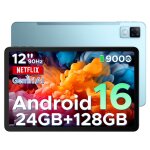 Doogee u12 tablette tactile - android 16 gemini ai �cran 12 2k 90hz 24go + 128go 9000mah 18w 7. 8mm m�tal ...