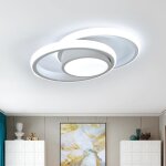 Dorlink plafonnier led - luminaire plafonnier cuisine rond blanc 36w 6500k - lustre couloir pour chambre ...