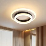 Dorlink plafonnier led rond design moderne 24w 3000k - lumi�re blanche chaude pour chambre salon cuisine ...