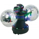 Double boule � facettes - rotative - miroir