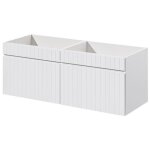 Double meuble sous vasque à suspendre iconic couleur blanc 120 cm Double meuble sous vasque à suspendre iconic couleur blanc 120 cm