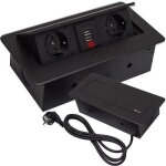 Double prise encastrable - avec port usb 265 x 12 x 7 cm Double prise encastrable - avec port usb 265 x 12 x 7 cm