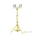 Double projecteur led de chantier sur pieds tigra s 2x30w 4000k ip65 blanc naturel