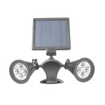 Double projecteur led solaire � lumi�re changeante l350 beesolar - noir