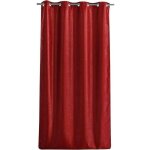 Double rideau - 140x260cm - velours - bordeaux - occultant