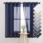 Double rideaux voilages - rideau de fen�tre d�coration pour maison moderne style naturel 140cm de largeur ...