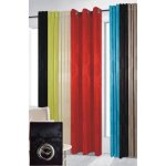 Double rideaux - zen - noir - 2 panneaux - 140 x 240 cm - ?illets