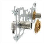 Double sortie de cloison m�le � glissement pour tube per diam. 16 mm 20 x 27 mm