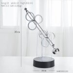 Double trois cercle - machine  mouvement perptuel moderne pendule de newtons fournitures denseignement ...
