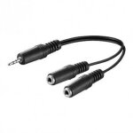 Doubleur jack st�r�o - elypse - 020m - 2 x 35mm femelle - 35mm m�le - noir