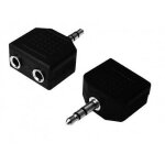 Doubleur jack stro - 2 x 35mm femelle / 35mm mle