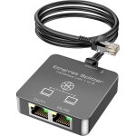 Doubleur rj45 ethernet 2 port repartiteur cable ethernet double sortie splitter gigabit 1000mbps pour ...