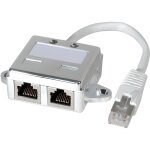 Doubleur pour t�l�phonie f / m / f rj45 blind� stp avec cordon