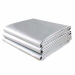 Doublure rideau occultant argent� 1x1. 4m + crochets - isolation thermique - chambre qiedoviey