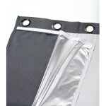 Doublure pour rideau thermique et occultant - essentiel - gris - aluminium - 135x240 cm Doublure pour rideau thermique et occultant - essentiel - gris - aluminium - 135x240 cm