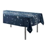 Douceur dint�rieur - nappe rectangulaire antitache et infroissable imprim� flocons - l. 150 x l. 300 ...