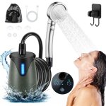 Douche de camping portable 8000mah rechargeable usb pompe �lectrique �cran temp�rature5 vitesses