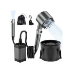 Douche portable pour camping en ext�rieur pompe rechargeable de 12 000 mah