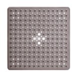 Tapis de bain - douche carr� - antid�rapant - drainage anti - moisissure - lavable en machine