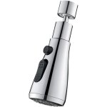 Douchette evier cuisine robinet 360� 3 modes embout avec a�rateur adaptateur universel orientable t�te ...