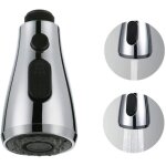 Douchette de robinet avec bouton stop - evier cuisine - tte pour mitigeur wc - salle de bain universelle ...