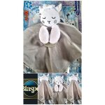 Doudou b�b� ch�vre blanc ? attache dentition ? peluche douce