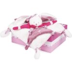 Doudou cerise le lapin - doudou et compagnie - 27cm - rose - bébé - fille Doudou cerise le lapin - doudou et compagnie - 27cm - rose - bébé - fille