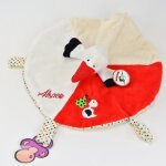 Doudou cigogne alsace - rouge