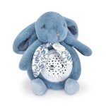 Doudou et compagnie - dc4201 - veilleuse musicale lapin doudou - bleu - doudou et compagnie