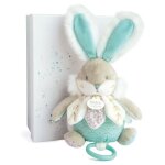 Doudou et compagnie - lapin de sucre - bote  musique - vert - a partir de 4 ans - mixte