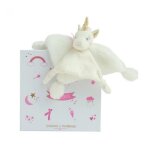 Doudou - doudou et compagnie - licorne or 22 cm - enfant - fille - blanc