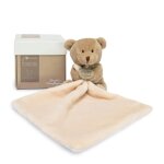 Doudou et compagnie ours mouchoir - doudou en bote fleur