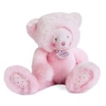 Doudou - doudou et compagnie - ours rose pantin - trop mimi