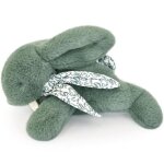 Doudou et compagnie - peluche lapin vert sauge 25 cm Doudou et compagnie - peluche lapin vert sauge 25 cm