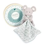 Doudou en coton bio souris avec mouchoir gris - doudou et compagnie - mixte - a partir de 0 mois - gris ...