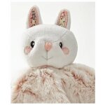 Doudou - domiva - lapin rose - toucher ultra doux - 28x28cm - pour bb