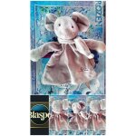 Doudou �l�phant plat b�b� en peluche douce ? couleur beige / gris
