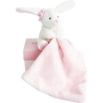 Doudou lapin mouchoir - doudou et compagnie - rose - fille - naissance - peluche 10cm - boîte fleur Doudou lapin mouchoir - doudou et compagnie - rose - fille - naissance - peluche 10cm - boîte fleur