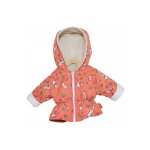 Doudoune fourree a motifs lama pour poupee 35 / 45 cm fille - manteau / anorak / parka - vetement grand ...
