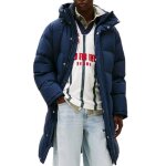 Doudoune marine homme tommy hilfiger tjm hooded down maxi