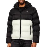 Doudoune noir / blanche homme calvin klein jeans nylon