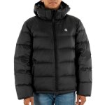 Doudoune noir homme calvin klein jeans ls nylon zip